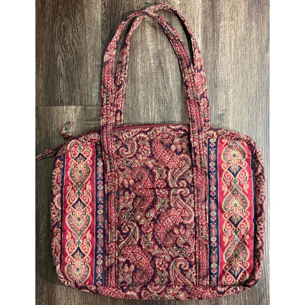 Vintage Vera Bradley Designs Rare Paisley Patterned Portfolio Bag 1980's